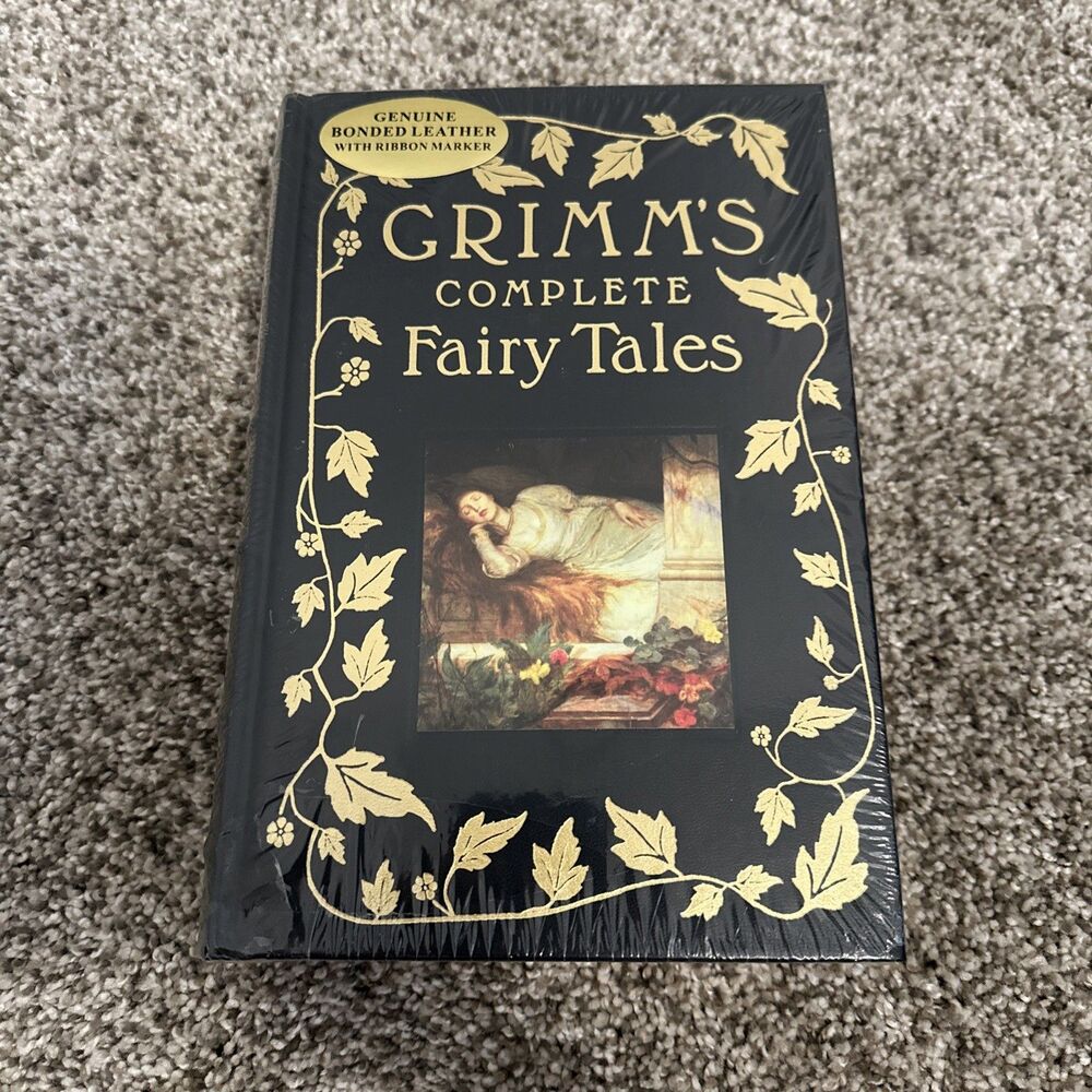 GRIMM'S BROTHERS GRIMM Complete FAIRY TALES Genuine Bonded Leather SEALED Barnes